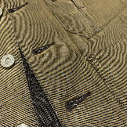 【中古品】【メンズ】 BONCOURA ボンクラ WORK GILET ワークジレ ライトアウター ベスト 140-260720-ko-14-tei サイズ：36 カラー：ベージュ 万代Net店