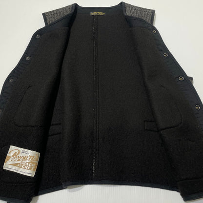 【中古品】【メンズ】 BROWN'S BEACH JACKET ブラウンズ ビーチ ジャケット ORIGINAL REGULAR NECK EARLY VEST LOT.324 オリジナル レギュラー ネック アーリーベスト トップス 145-260706-sa-02-tei サイズ：38 カラー：グレー 万代Net店