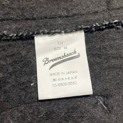 【中古品】【メンズ】 BROWN'S BEACH JACKET ブラウンズ ビーチ ジャケット ORIGINAL REGULAR NECK EARLY VEST LOT.324 オリジナル レギュラー ネック アーリーベスト トップス 145-260706-sa-02-tei サイズ：38 カラー：グレー 万代Net店