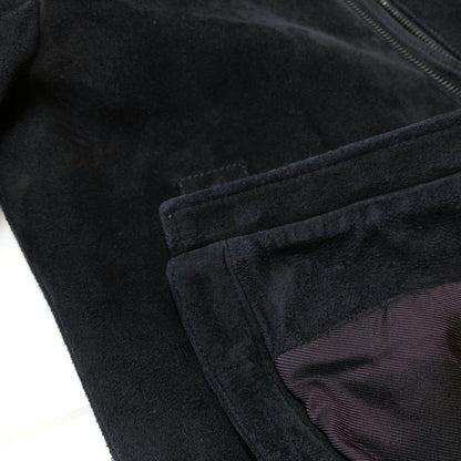 【中古品】【メンズ】 RUFFO ルッフォ × BEAMS ビームス 別注 コラボ JAMES SUEDE SINGLE RIDER JACKET 24-18-0344-695 スエード シングル ライダース ジャケット アウター 141-260707-yo-14-tei サイズ：48 カラー：ブラック 万代Net店