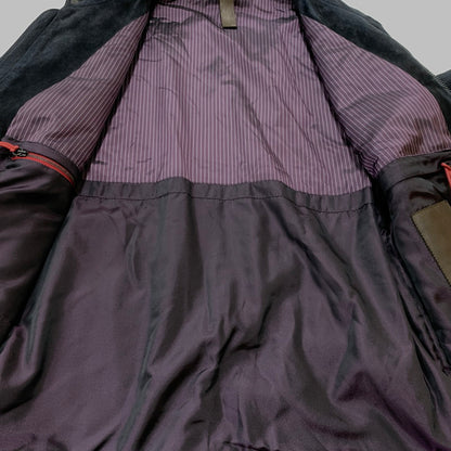 【中古品】【メンズ】 RUFFO ルッフォ × BEAMS ビームス 別注 コラボ JAMES SUEDE SINGLE RIDER JACKET 24-18-0344-695 スエード シングル ライダース ジャケット アウター 141-260707-yo-14-tei サイズ：48 カラー：ブラック 万代Net店