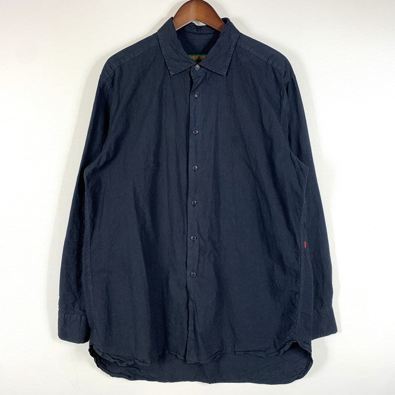 【中古品】【メンズ】 CASEY CASEY ケイシーケイシー 20AW BIG RACCOURCIE SHIRT 15HC177 ビッグ ラクルシ シャツ 長袖 トップス 141-260707-yo-13-tei サイズ：M カラー：ネイビー 万代Net店