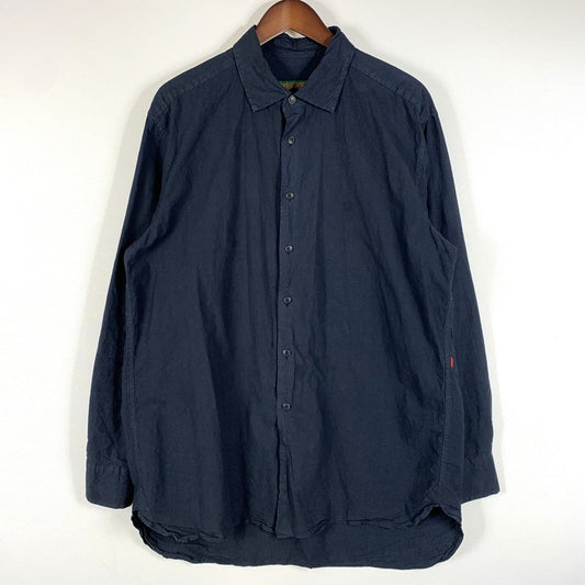 【中古品】【メンズ】 CASEY CASEY ケイシーケイシー 20AW BIG RACCOURCIE SHIRT 15HC177 ビッグ ラクルシ シャツ 長袖 トップス 141-260707-yo-13-tei サイズ：M カラー：ネイビー 万代Net店