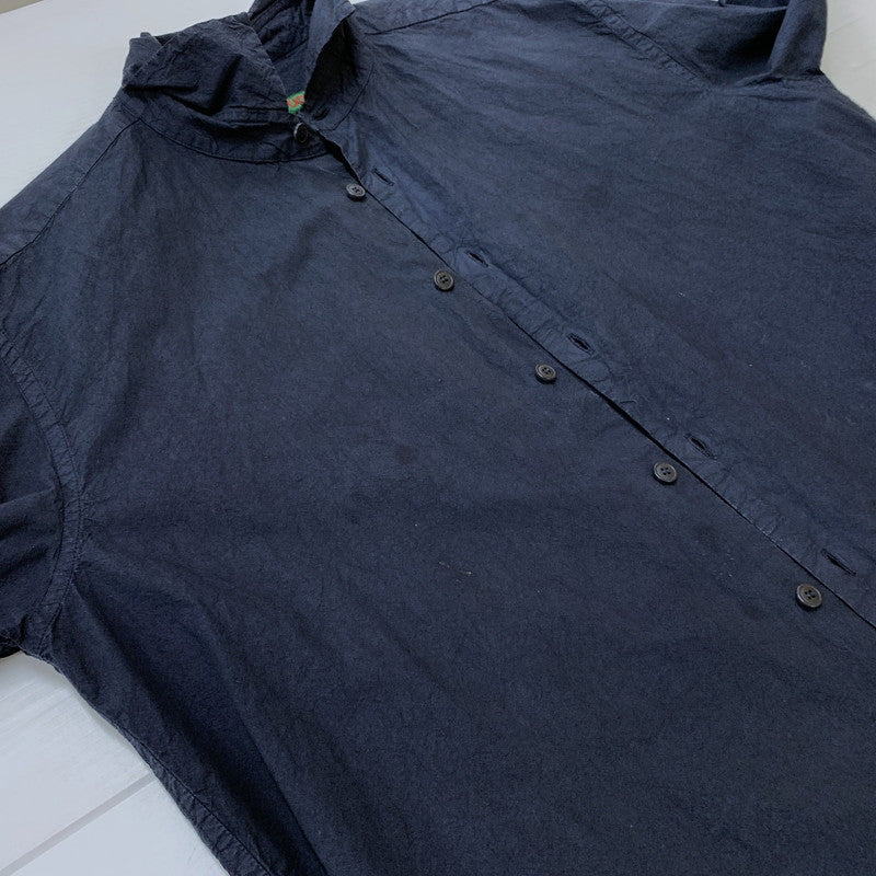 【中古品】【メンズ】 CASEY CASEY ケイシーケイシー 20AW BIG RACCOURCIE SHIRT 15HC177 ビッグ ラクルシ シャツ 長袖 トップス 141-260707-yo-13-tei サイズ：M カラー：ネイビー 万代Net店