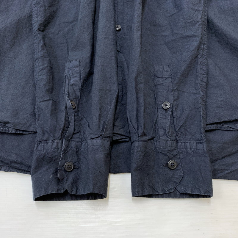 【中古品】【メンズ】 CASEY CASEY ケイシーケイシー 20AW BIG RACCOURCIE SHIRT 15HC177 ビッグ ラクルシ シャツ 長袖 トップス 141-260707-yo-13-tei サイズ：M カラー：ネイビー 万代Net店