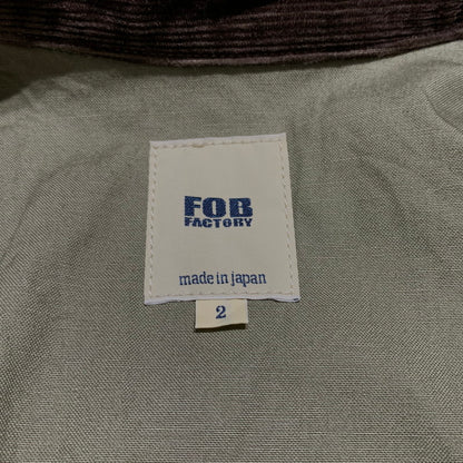 【中古品】【メンズ】 FOB FACTORY エフオービーファクトリー MOLESKIN RIDING JKT F2361 モールスキン ライディングジャケット アウター 145-260707-yo-16-tei サイズ：M カラー：オリーブ 万代Net店