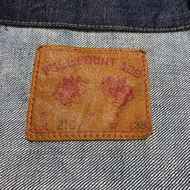 【中古品】【メンズ】 FULL COUNT フルカウント 2107 TYPE 1 DENIM JACKET B226032 タイプ1 デニムジャケット ライトアウター 145-260707-yo-17-tei サイズ：38 カラー：インディゴ 万代Net店