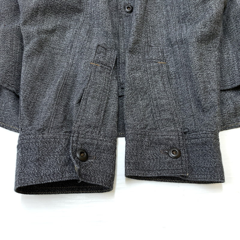 【中古品】【メンズ】 FREEWHEELERS フリーホイーラーズ NEAL SHIRT VINTAGE STYLE GRAINED CHAMBRAY FRW-2513103 ニールシャツ ヴィンテージ スタイル グレインド シャンブレー 長袖 トップス 145-260707-yo-11-tei サイズ：15 カラー：ブラック 万代Net店