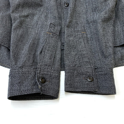 【中古品】【メンズ】 FREEWHEELERS フリーホイーラーズ NEAL SHIRT VINTAGE STYLE GRAINED CHAMBRAY FRW-2513103 ニールシャツ ヴィンテージ スタイル グレインド シャンブレー 長袖 トップス 145-260707-yo-11-tei サイズ：15 カラー：ブラック 万代Net店