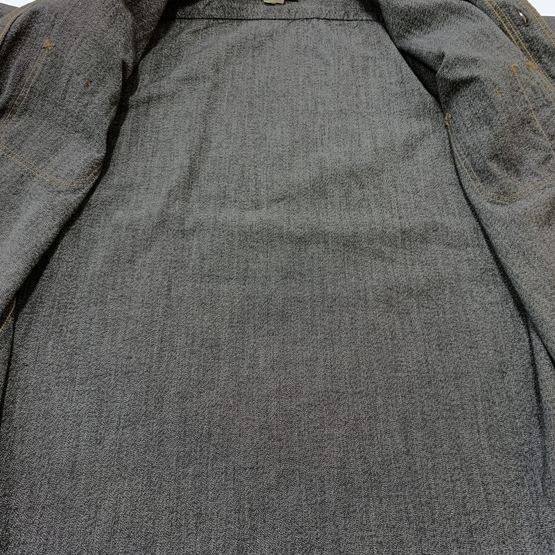 【中古品】【メンズ】 FREEWHEELERS フリーホイーラーズ NEAL SHIRT VINTAGE STYLE GRAINED CHAMBRAY FRW-2513103 ニールシャツ ヴィンテージ スタイル グレインド シャンブレー 長袖 トップス 145-260707-yo-11-tei サイズ：15 カラー：ブラック 万代Net店