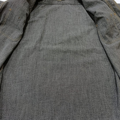 【中古品】【メンズ】 FREEWHEELERS フリーホイーラーズ NEAL SHIRT VINTAGE STYLE GRAINED CHAMBRAY FRW-2513103 ニールシャツ ヴィンテージ スタイル グレインド シャンブレー 長袖 トップス 145-260707-yo-11-tei サイズ：15 カラー：ブラック 万代Net店