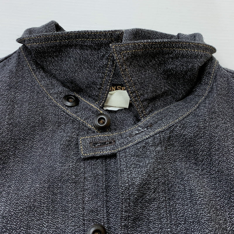 【中古品】【メンズ】 FREEWHEELERS フリーホイーラーズ NEAL SHIRT VINTAGE STYLE GRAINED CHAMBRAY FRW-2513103 ニールシャツ ヴィンテージ スタイル グレインド シャンブレー 長袖 トップス 145-260707-yo-11-tei サイズ：15 カラー：ブラック 万代Net店