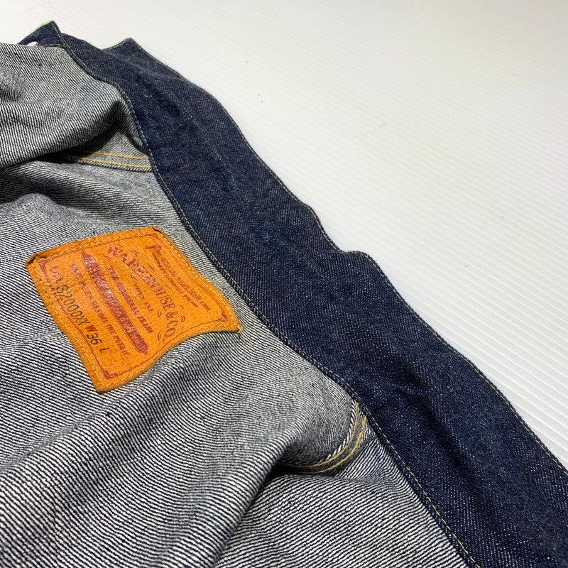 【中古品】【メンズ】 WAREHOUSE ウエアハウス DEAD STOCK BLUE TYPE 1ST DENIM JACKET LOT.2000XX デッドストック ブルー タイプ1 デニムジャケット 145-260707-yo-18-tei サイズ：36 カラー：インディゴ 万代Net店