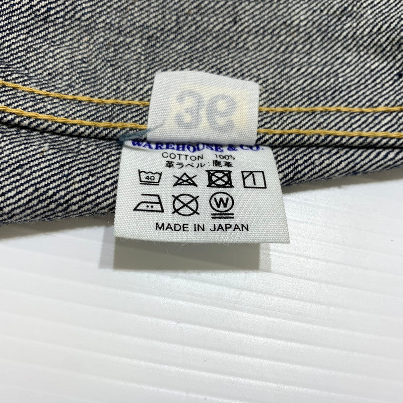 【中古品】【メンズ】 WAREHOUSE ウエアハウス DEAD STOCK BLUE TYPE 1ST DENIM JACKET LOT.2000XX デッドストック ブルー タイプ1 デニムジャケット 145-260707-yo-18-tei サイズ：36 カラー：インディゴ 万代Net店