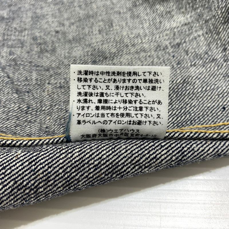 【中古品】【メンズ】 WAREHOUSE ウエアハウス DEAD STOCK BLUE TYPE 1ST DENIM JACKET LOT.2000XX デッドストック ブルー タイプ1 デニムジャケット 145-260707-yo-18-tei サイズ：36 カラー：インディゴ 万代Net店