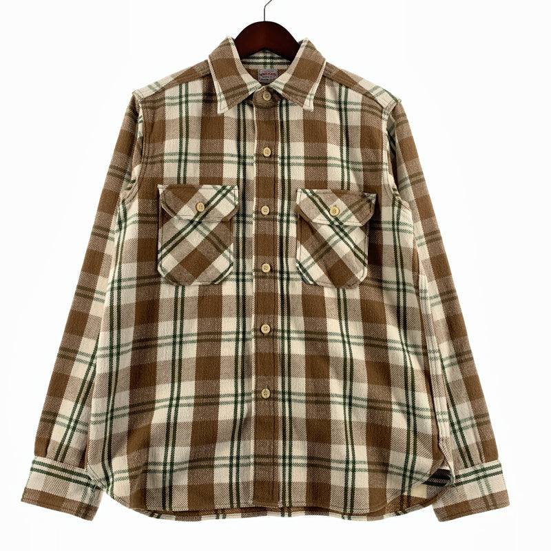 【中古品】【メンズ】 WAREHOUSE ウエアハウス FLANNEL SHIRT LOT.3104 フランネルシャツ トップス ネルシャツ ワークシャツ 145-260705-ko-03-tei サイズ：M カラー：チェック 万代Net店