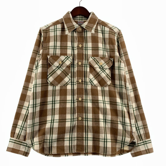 【中古品】【メンズ】 WAREHOUSE ウエアハウス FLANNEL SHIRT LOT.3104 フランネルシャツ トップス ネルシャツ ワークシャツ 145-260705-ko-03-tei サイズ：M カラー：チェック 万代Net店