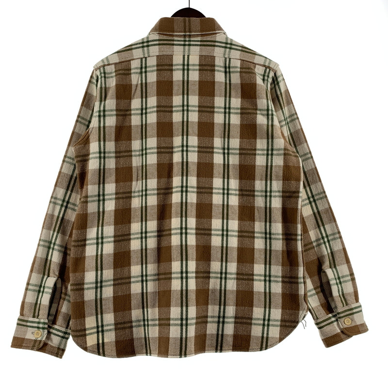 【中古品】【メンズ】 WAREHOUSE ウエアハウス FLANNEL SHIRT LOT.3104 フランネルシャツ トップス ネルシャツ ワークシャツ 145-260705-ko-03-tei サイズ：M カラー：チェック 万代Net店