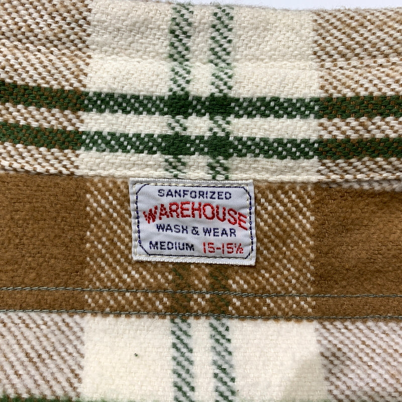 【中古品】【メンズ】 WAREHOUSE ウエアハウス FLANNEL SHIRT LOT.3104 フランネルシャツ トップス ネルシャツ ワークシャツ 145-260705-ko-03-tei サイズ：M カラー：チェック 万代Net店