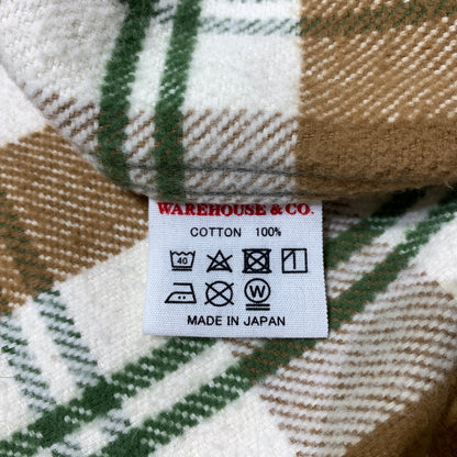 【中古品】【メンズ】 WAREHOUSE ウエアハウス FLANNEL SHIRT LOT.3104 フランネルシャツ トップス ネルシャツ ワークシャツ 145-260705-ko-03-tei サイズ：M カラー：チェック 万代Net店