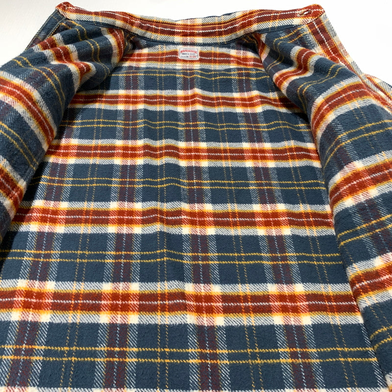 【中古品】【メンズ】 WAREHOUSE ウエアハウス FLANNEL SHIRT LOT.3104 フランネルシャツ トップス ネルシャツ ワークシャツ 145-260705-ko-02-tei サイズ：M カラー：チェック 万代Net店