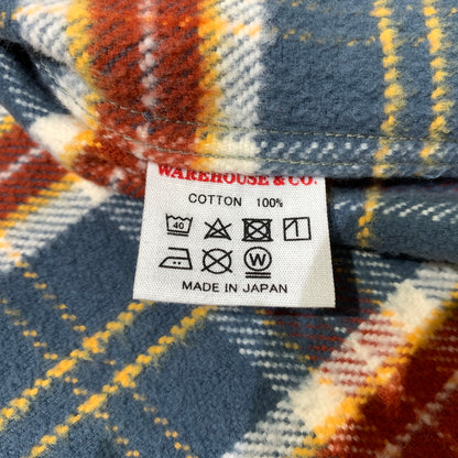 【中古品】【メンズ】 WAREHOUSE ウエアハウス FLANNEL SHIRT LOT.3104 フランネルシャツ トップス ネルシャツ ワークシャツ 145-260705-ko-02-tei サイズ：M カラー：チェック 万代Net店