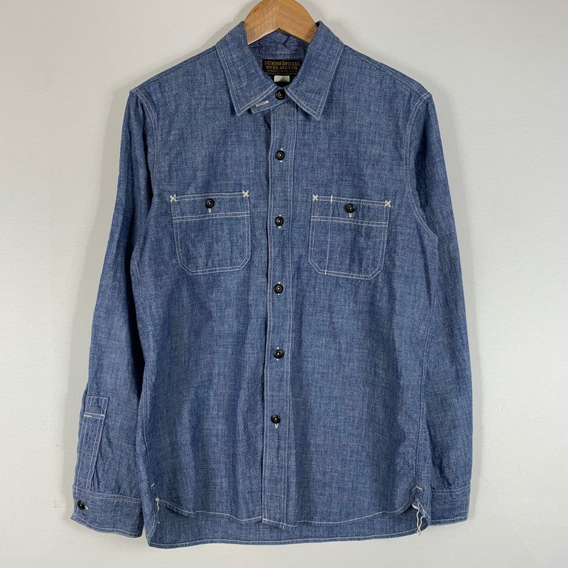 【中古品】【メンズ】 FREEWHEELERS フリーホイーラーズ NEAL SHIRT VINTAGE STYLE INDIGO CHAMBRAY FRW-2513101 ニールシャツ ヴィンテージ スタイル インディゴ シャンブレー 長袖 トップス 145-260707-yo-12-tei サイズ：15 カラー：インディゴ 万代Net店