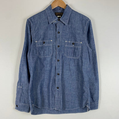 【中古品】【メンズ】 FREEWHEELERS フリーホイーラーズ NEAL SHIRT VINTAGE STYLE INDIGO CHAMBRAY FRW-2513101 ニールシャツ ヴィンテージ スタイル インディゴ シャンブレー 長袖 トップス 145-260707-yo-12-tei サイズ：15 カラー：インディゴ 万代Net店