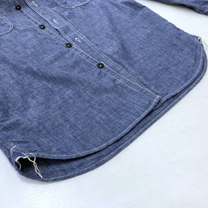 【中古品】【メンズ】 FREEWHEELERS フリーホイーラーズ NEAL SHIRT VINTAGE STYLE INDIGO CHAMBRAY FRW-2513101 ニールシャツ ヴィンテージ スタイル インディゴ シャンブレー 長袖 トップス 145-260707-yo-12-tei サイズ：15 カラー：インディゴ 万代Net店