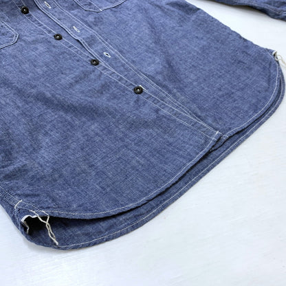 【中古品】【メンズ】 FREEWHEELERS フリーホイーラーズ NEAL SHIRT VINTAGE STYLE INDIGO CHAMBRAY FRW-2513101 ニールシャツ ヴィンテージ スタイル インディゴ シャンブレー 長袖 トップス 145-260707-yo-12-tei サイズ：15 カラー：インディゴ 万代Net店