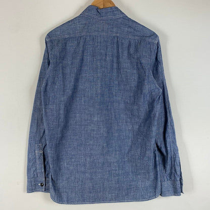 【中古品】【メンズ】 FREEWHEELERS フリーホイーラーズ NEAL SHIRT VINTAGE STYLE INDIGO CHAMBRAY FRW-2513101 ニールシャツ ヴィンテージ スタイル インディゴ シャンブレー 長袖 トップス 145-260707-yo-12-tei サイズ：15 カラー：インディゴ 万代Net店