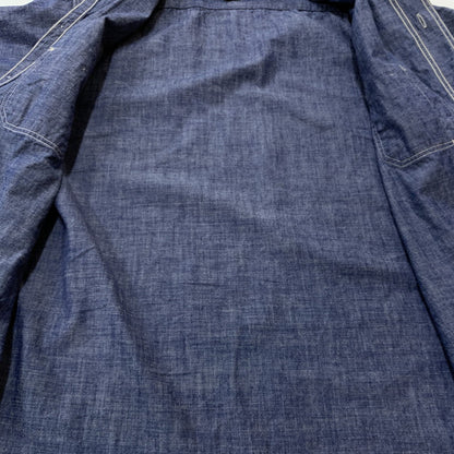 【中古品】【メンズ】 FREEWHEELERS フリーホイーラーズ NEAL SHIRT VINTAGE STYLE INDIGO CHAMBRAY FRW-2513101 ニールシャツ ヴィンテージ スタイル インディゴ シャンブレー 長袖 トップス 145-260707-yo-12-tei サイズ：15 カラー：インディゴ 万代Net店