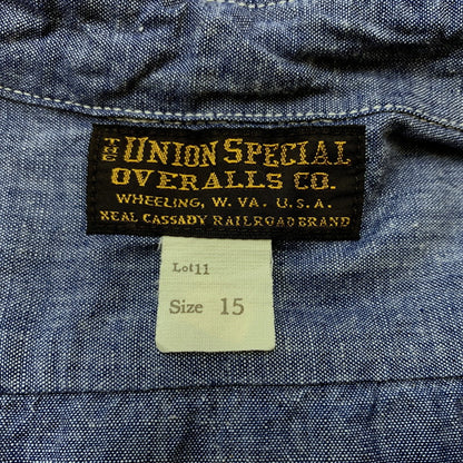 【中古品】【メンズ】 FREEWHEELERS フリーホイーラーズ NEAL SHIRT VINTAGE STYLE INDIGO CHAMBRAY FRW-2513101 ニールシャツ ヴィンテージ スタイル インディゴ シャンブレー 長袖 トップス 145-260707-yo-12-tei サイズ：15 カラー：インディゴ 万代Net店