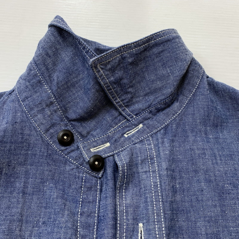 【中古品】【メンズ】 FREEWHEELERS フリーホイーラーズ NEAL SHIRT VINTAGE STYLE INDIGO CHAMBRAY FRW-2513101 ニールシャツ ヴィンテージ スタイル インディゴ シャンブレー 長袖 トップス 145-260707-yo-12-tei サイズ：15 カラー：インディゴ 万代Net店
