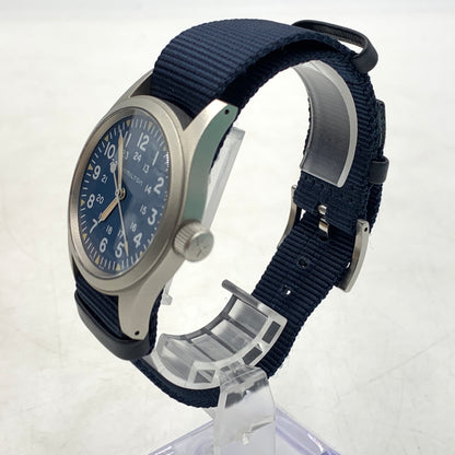 【中古品】【メンズ】 HAMILTON ハミルトン KHAKI FIELD MECHANICAL NAVY H694390 カーキ フィールド メカニカル ネイビー 腕時計 197-260710-ko-03-tei 万代Net店