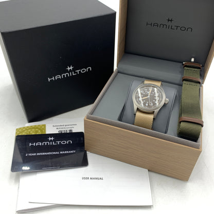 【中古品】【メンズ】 HAMILTON ハミルトン KHAKI FIELD MECHANICAL BROWN H694390 カーキ フィールド メカニカル ブラウン 腕時計 197-260710-ko-02-tei 万代Net店