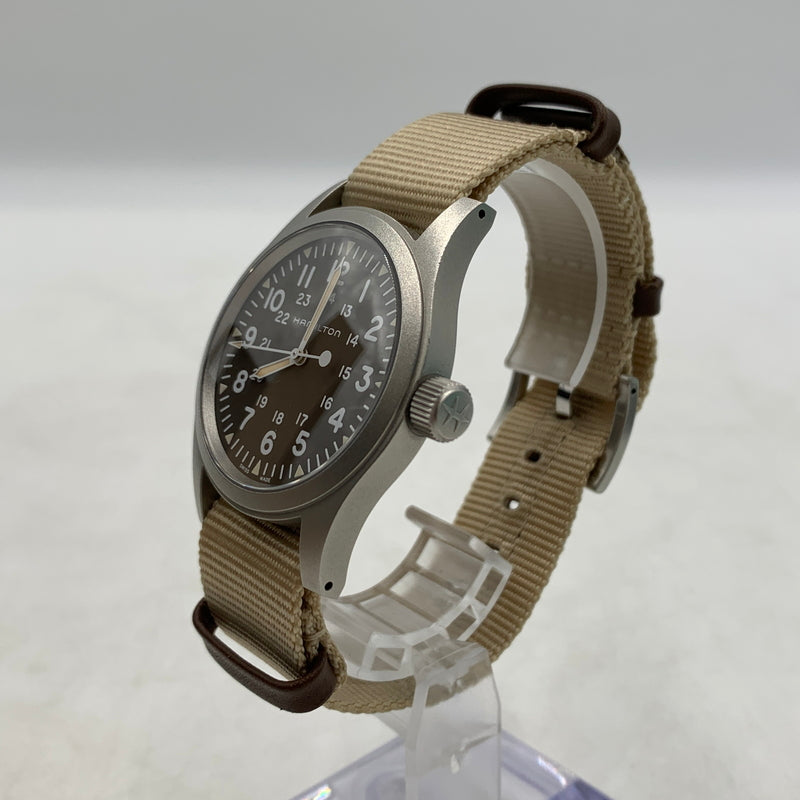 【中古品】【メンズ】 HAMILTON ハミルトン KHAKI FIELD MECHANICAL BROWN H694390 カーキ フィールド メカニカル ブラウン 腕時計 197-260710-ko-02-tei 万代Net店