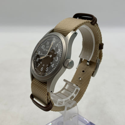 【中古品】【メンズ】 HAMILTON ハミルトン KHAKI FIELD MECHANICAL BROWN H694390 カーキ フィールド メカニカル ブラウン 腕時計 197-260710-ko-02-tei 万代Net店