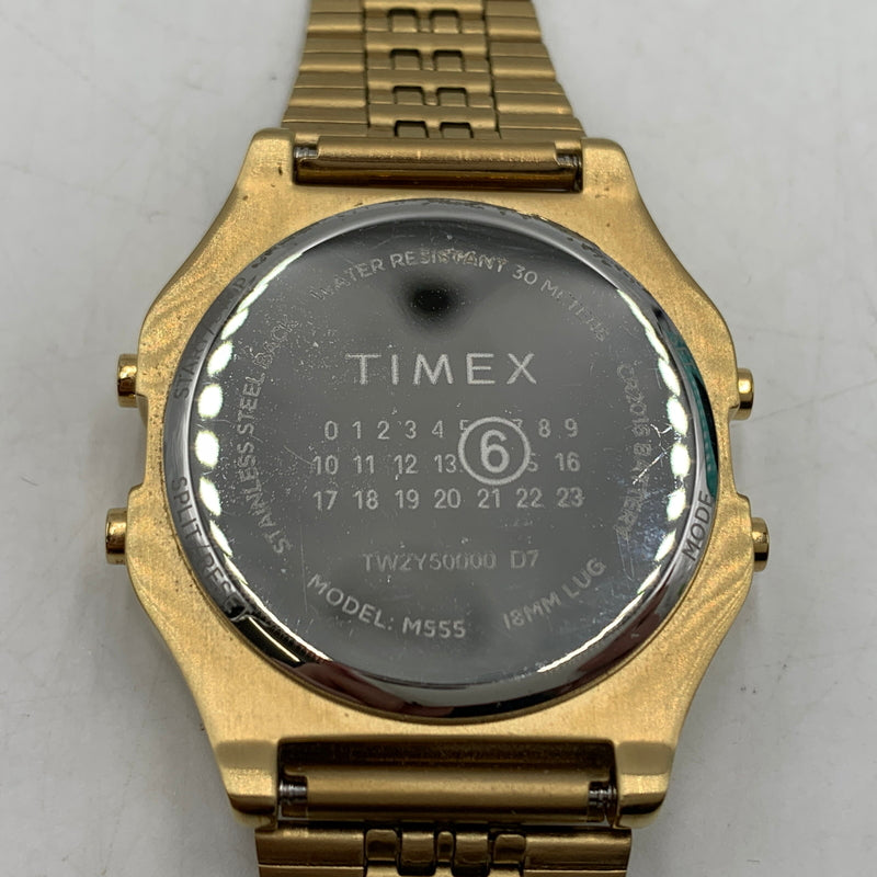 【中古品】【メンズ】 TIMEX タイメックス × MM6 Maison Margiela エムエム6 メゾンマルジェラ 別注 コラボ T80 WATCH GIFT SET W DEGITAL WATCH S33YW0002 デジタルウォッチ 腕時計 197-260709-ko-07-tei カラー：ゴールド 万代Net店