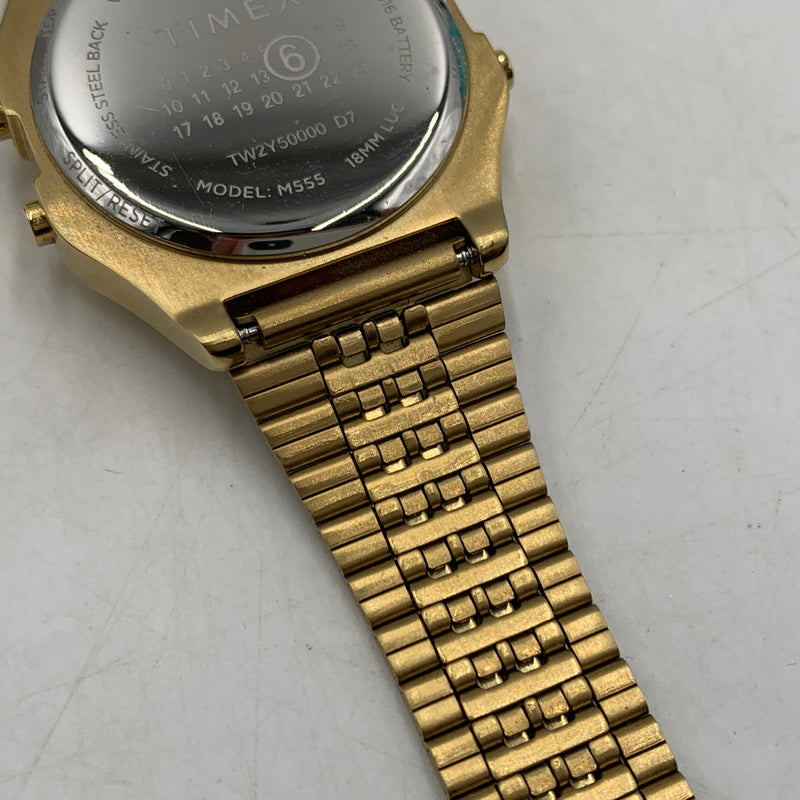 【中古品】【メンズ】 TIMEX タイメックス × MM6 Maison Margiela エムエム6 メゾンマルジェラ 別注 コラボ T80 WATCH GIFT SET W DEGITAL WATCH S33YW0002 デジタルウォッチ 腕時計 197-260709-ko-07-tei カラー：ゴールド 万代Net店