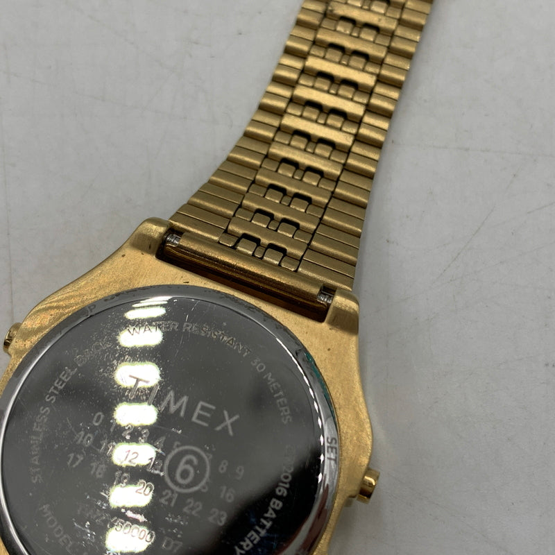 【中古品】【メンズ】 TIMEX タイメックス × MM6 Maison Margiela エムエム6 メゾンマルジェラ 別注 コラボ T80 WATCH GIFT SET W DEGITAL WATCH S33YW0002 デジタルウォッチ 腕時計 197-260709-ko-07-tei カラー：ゴールド 万代Net店