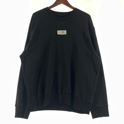 【中古品】【メンズ】 MM6 MAISON MARGIELA エムエムシックス メゾン マルジェラ 25AW MM6 LOGO SWEAT S52GU0247 25年秋冬 エムエムシックス ロゴスウェット 長袖 トップス トレーナー 140-260706-sa-11-tei サイズ：L カラー：ブラック 万代Net店