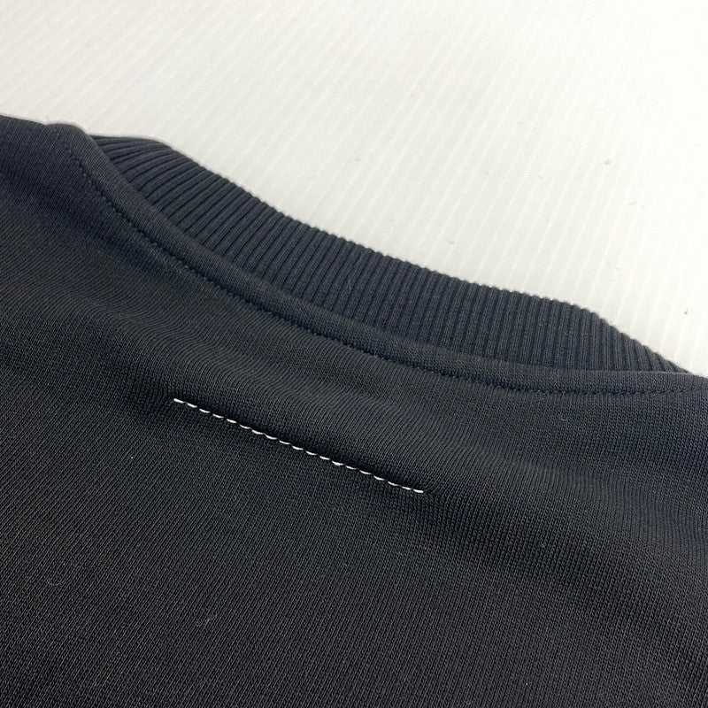 【中古品】【メンズ】 MM6 MAISON MARGIELA エムエムシックス メゾン マルジェラ 25AW MM6 LOGO SWEAT S52GU0247 25年秋冬 エムエムシックス ロゴスウェット 長袖 トップス トレーナー 140-260706-sa-11-tei サイズ：L カラー：ブラック 万代Net店