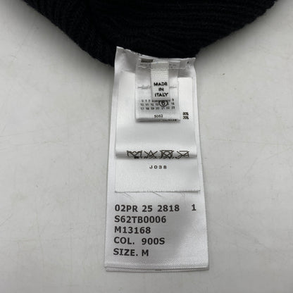 【中古品】【メンズ】 MM6 MAISON MARGIELA エムエム6 メゾンマルジェラ TAPED LABEL WOOL BEANIE S62TB0006 テープラベル ウールビーニー 帽子 ニットキャップ 185-260709-ko-15-tei サイズ：M カラー：ブラック 万代Net店