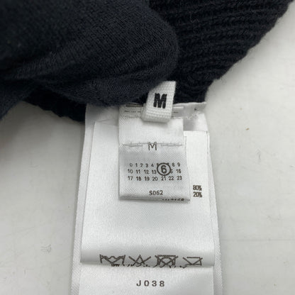 【中古品】【メンズ】 MM6 MAISON MARGIELA エムエム6 メゾンマルジェラ TAPED LABEL WOOL BEANIE S62TB0006 テープラベル ウールビーニー 帽子 ニットキャップ 185-260709-ko-15-tei サイズ：M カラー：ブラック 万代Net店