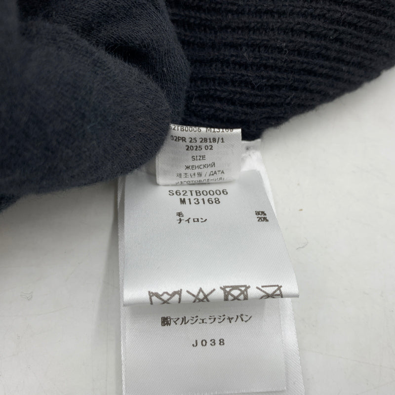 【中古品】【メンズ】 MM6 MAISON MARGIELA エムエム6 メゾンマルジェラ TAPED LABEL WOOL BEANIE S62TB0006 テープラベル ウールビーニー 帽子 ニットキャップ 185-260709-ko-15-tei サイズ：M カラー：ブラック 万代Net店