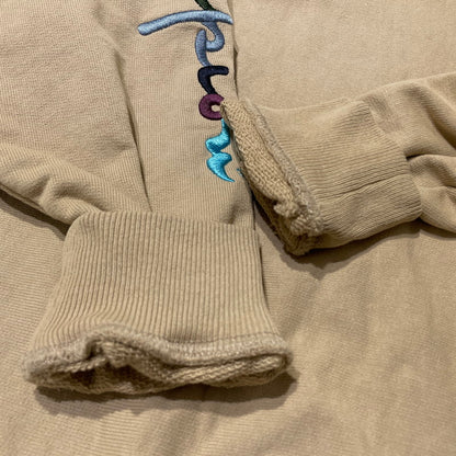 【中古品】【メンズ】 KITH キス × CHAMPION チャンピオン 別注コラボ LOGO HOODIE ロゴ フーディ 長袖 トップス プルーオーバー パーカー 142-260706-sa-09-tei サイズ：M カラー：ベージュ 万代Net店