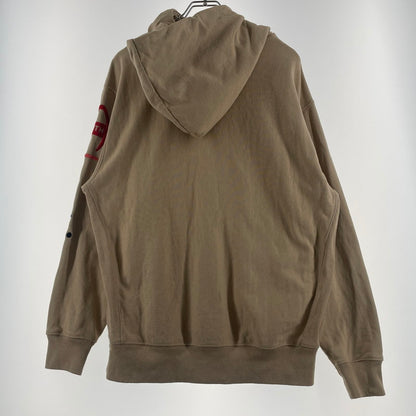 【中古品】【メンズ】 KITH キス × CHAMPION チャンピオン 別注コラボ LOGO HOODIE ロゴ フーディ 長袖 トップス プルーオーバー パーカー 142-260706-sa-09-tei サイズ：M カラー：ベージュ 万代Net店