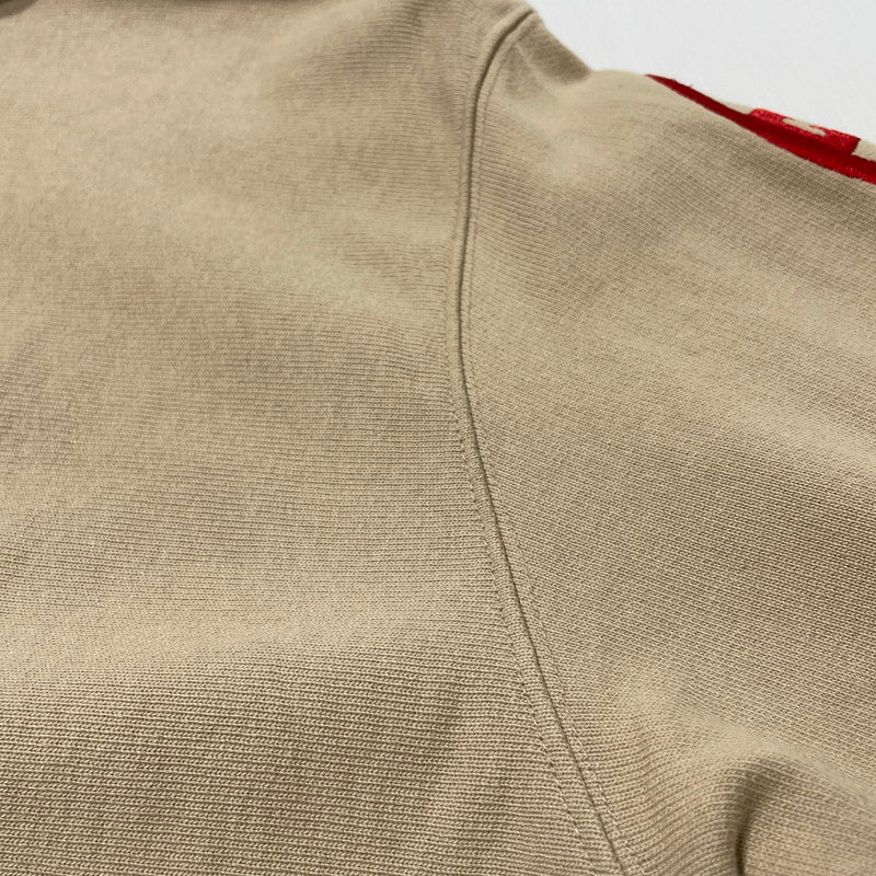 【中古品】【メンズ】 KITH キス × CHAMPION チャンピオン 別注コラボ LOGO HOODIE ロゴ フーディ 長袖 トップス プルーオーバー パーカー 142-260706-sa-09-tei サイズ：M カラー：ベージュ 万代Net店
