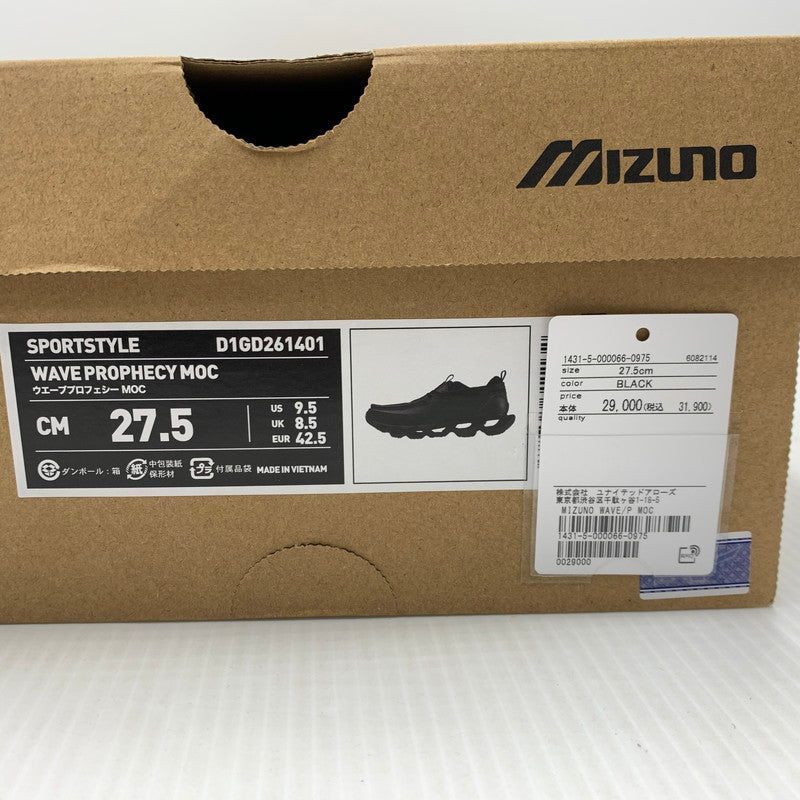 【中古品】【メンズ】 MIZUNO ミズノ WAVE PROPHECY MOC SL BLACK D1GD261401 ウェーブ プロフェシー スニーカー 靴 シューズ 162-260917-ko-08-teih サイズ：27.5cm カラー：ブラック 万代Net店